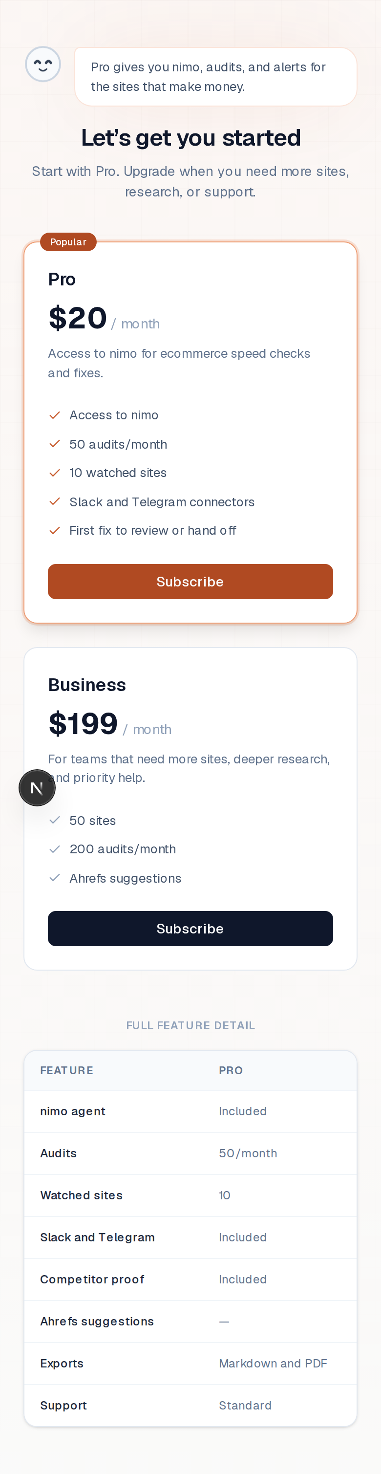 Paywall mobile after revision